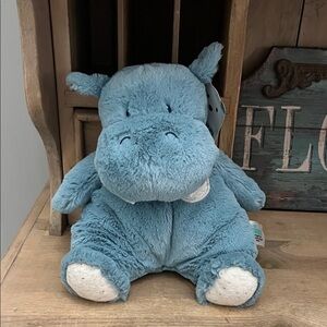 Baby Gund “Oh So Snuggly” Hippo Plush Stuffed Animal Green